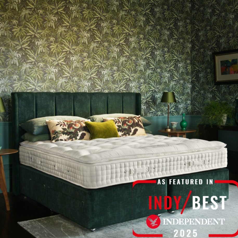 Hypnos Pillow Top Elite Faded Max Emerald Marie semi dressed