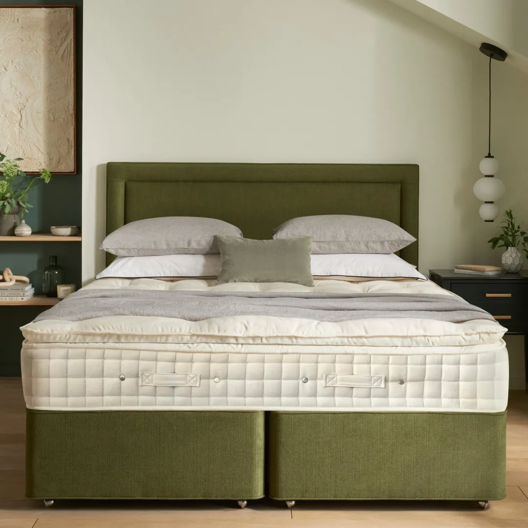 Hypnos Pillow Top Luxe Japandi Isabella palm semi dressed