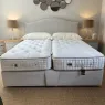 Vispring Sublime Superb Divan Bed Z&L Super King with Iris Strutted Headboard Clearance