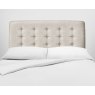 Vispring Achilles Headboard with buttoning in neutral fabric