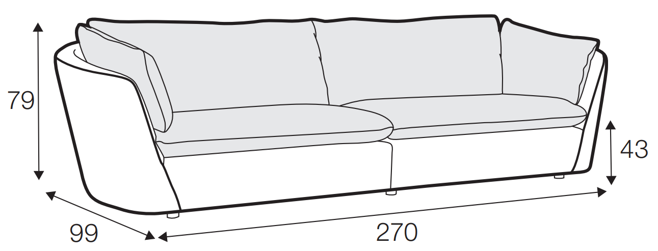 Bonnie 3XL Sofa