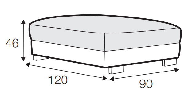 Brandon Footstool Large