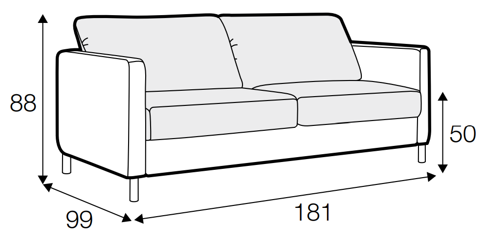 Felix 3 Seater Sofa Bed
