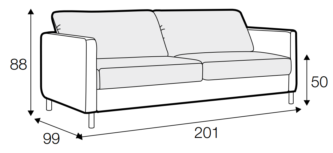 Felix 4 Seater Sofa Bed