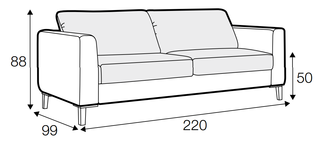Henry 4 Seater Sofa Bed