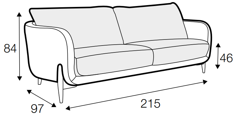 Jenny 3 Seater Sofa