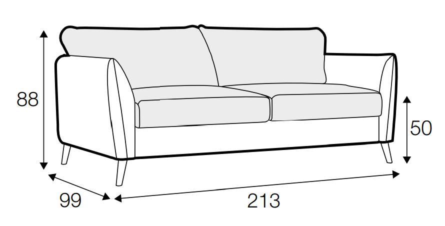 Lucy 4 Seater Sofa Bed