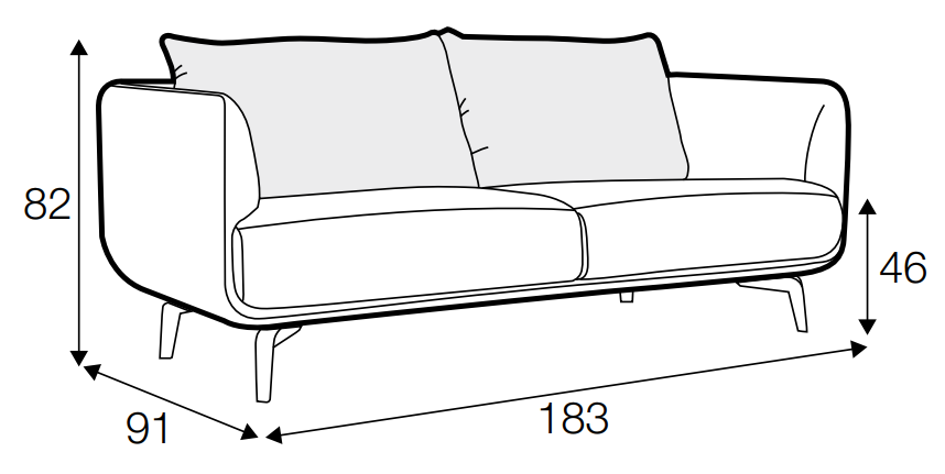 Moa 2 Seater Sofa