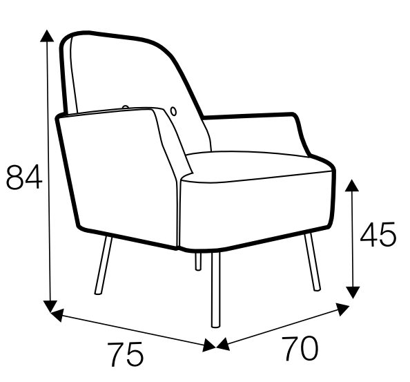 Play Pop Armchair Dimensions