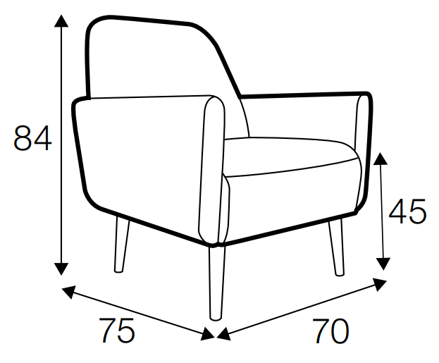 Play Solo Armchair Dimensions