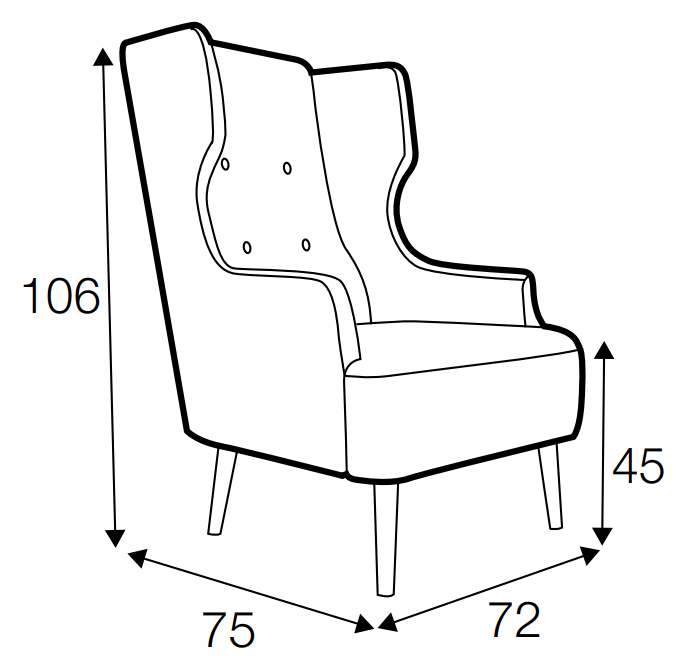 Play Swing Armchair Dimensions