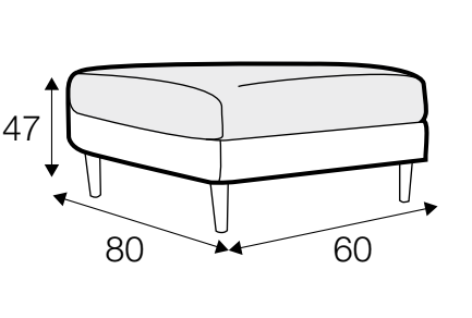 Sally Footstool Dimensions