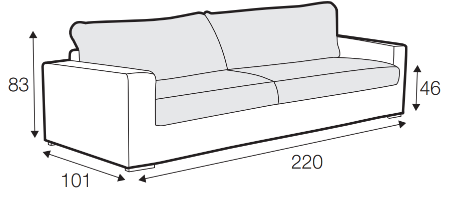 Sophia 3 Seater Sofa